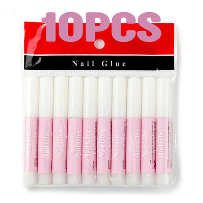 50 PCS Nail Glue for Acrylic Nails,Nail Tip Glue Professional Nail Glue False Nail Tips Glue  Broken Nails Adhesive Super Bond