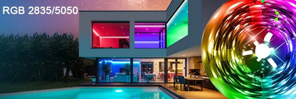 Led Strip Light 5M 300Leds SMD2835 12V White Warm Red Green Blue RGB Luces Led Light Waterproof Flexible Lamp Tape for Room Deco