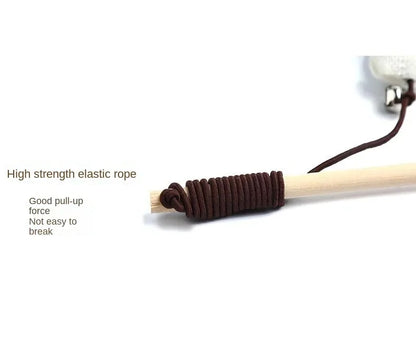 Interactive Cat Toy Kitten Funny Colorful Rod Cat Wand Toys Wood Pet Cat Toys Interactive Stick Pet Cat Supplies Stick Playing