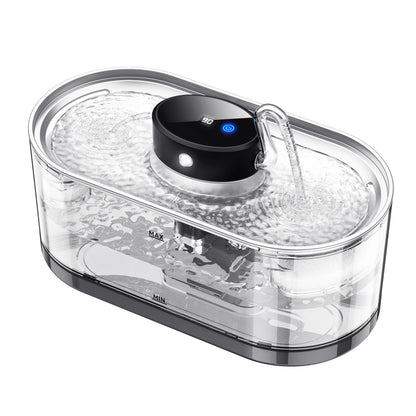 Stainless Steel Wireless Smart Cat Water Fountain 5000mah Pet Water Dispenser for Dog Cat Infrared Sensor Pet Drinkier Fountain