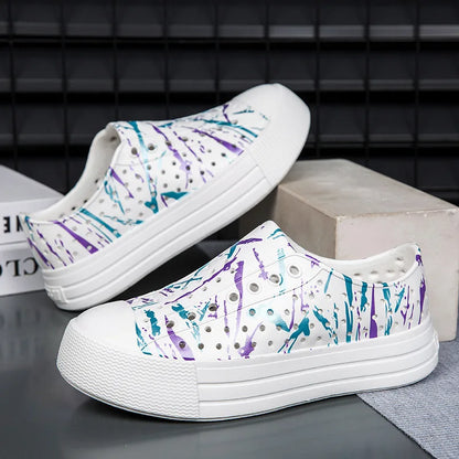 Summer Women Beach Sandal EVA External Wear Cave Sandal Big Kid Casual Shoe Heightening Sandal Thick Bottom Hole Garden Shoe