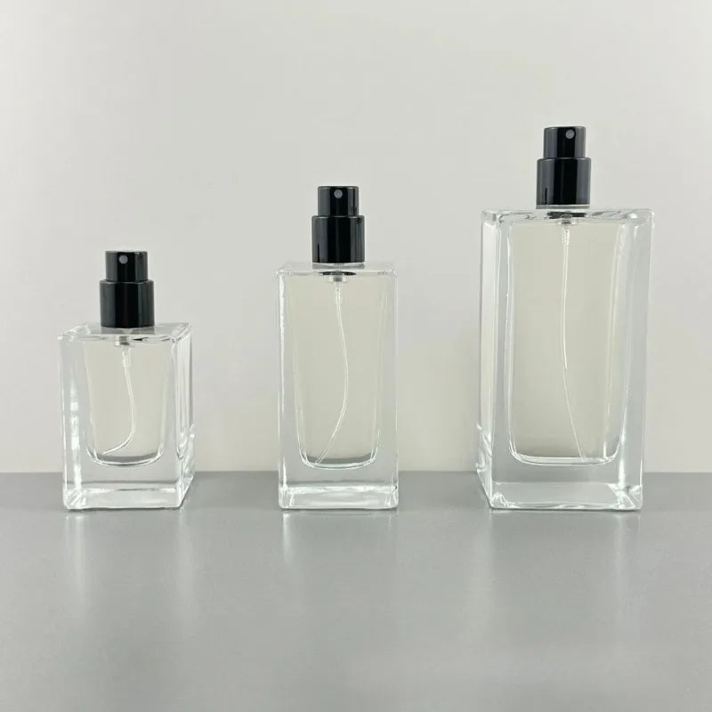 Perfume Container Bottle Cosmetics Bottled Crystal White Glass Bottles and Finely Sprayed in Bottles Perfumes