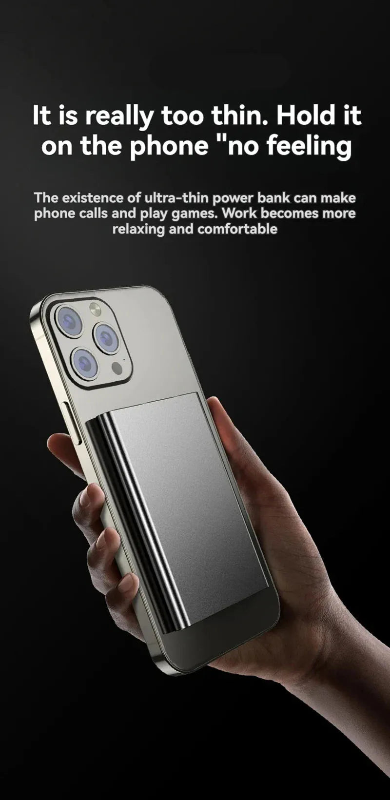 5000/10000mAh Thin Wireless Power Bank Potable Charging Mobile Powerbank Magnetic External Battery for iPhone Huawei Xiaomi 2025