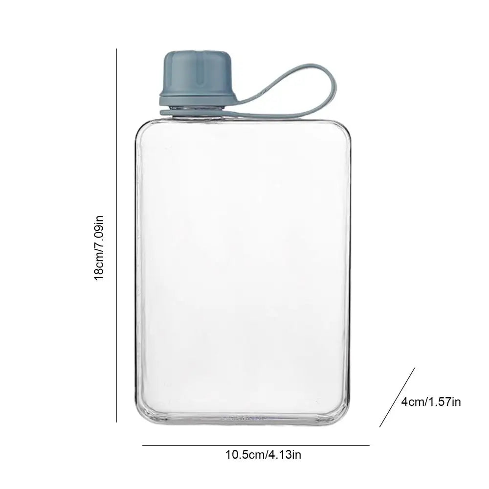 Pocket Water Bottle 500ml Flat Drink Cup Water Bottle Summer Water Flask Sports Water Bottle Summer Water Flask For Hiking ﻿