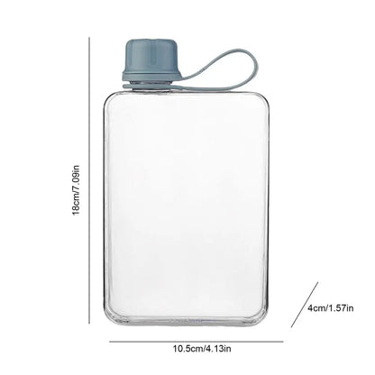 Pocket Water Bottle 500ml Flat Drink Cup Water Bottle Summer Water Flask Sports Water Bottle Summer Water Flask For Hiking ﻿