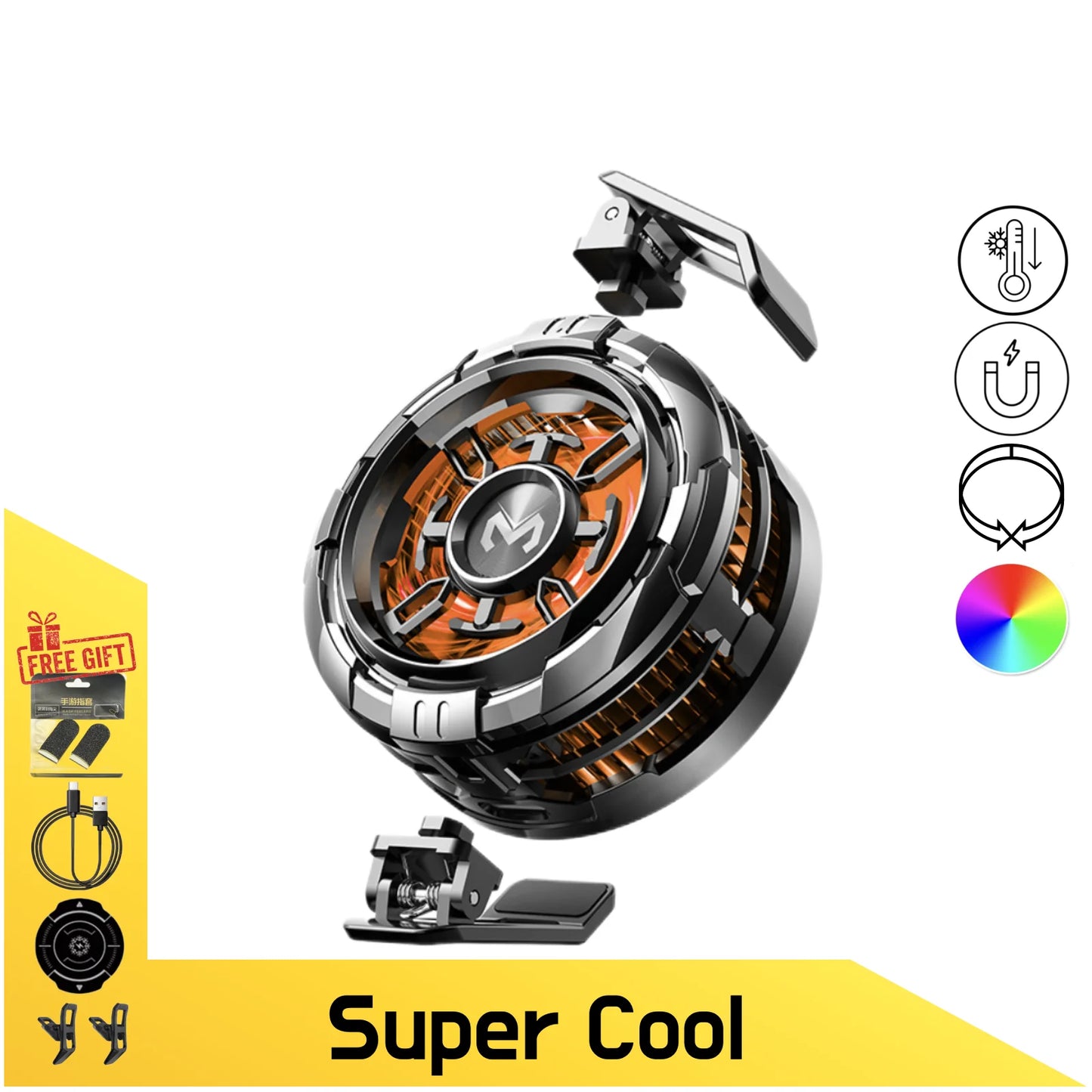 MEMO CX08, 2 in 1 Thermoelectric Phone Cooler and Wireless Charger, Semiconductor-Based, for iPhone & Android Phones