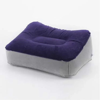 Inflatable Travel Pillow Foot Pad Airplane Car Bus Footrest stool Height Adjustable Kids Flight Sleeping Resting Pillow mx920103