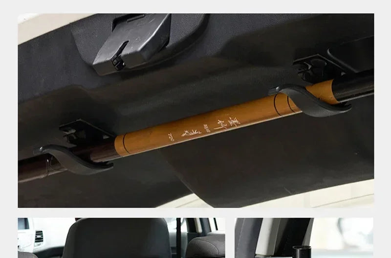 2Pcs Car Seat Back Hook Multi-purpose Trunk Umbrella Mount Holder Car Umbrella Storage Organizer Holders Universal Car Accessory