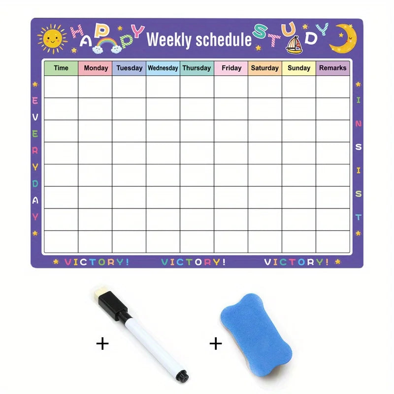 Calendar For Fridge Monthly Weekly Planner Calendar Table Dry Erase Whiteboard Fridge Sticker Message Board Menu