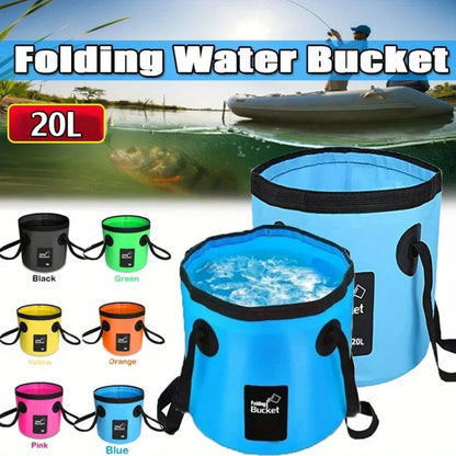 12L 20L Bowl Sink Washing Bag Car Wash Bucket Portable Outdoor Travel Foldable Water Multifunction Folding
