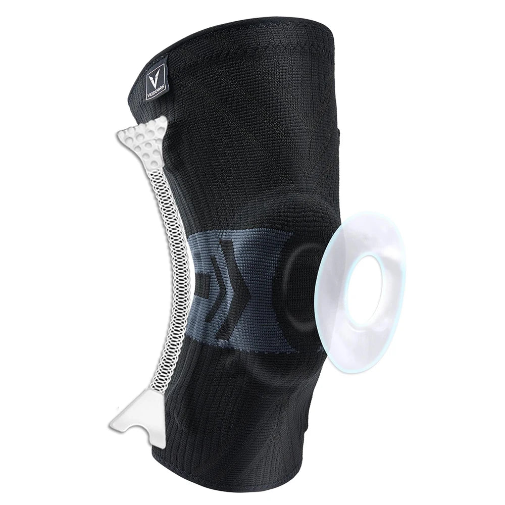 2025 Latest Knee Support for Men Pressurized Elastic Knee Brace with Silicone Spring Basketball  Volleyball Knee Pads