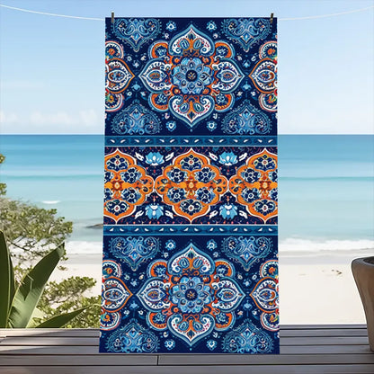 Beach Towel Portable Quick Fast Dry Sand Outdoor Travel Swim Blanket Thin Yoga Floral Print Mat Personalization Stripes Towel