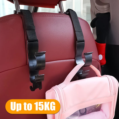 2pcs Multi-functional Cars Interior Hooks Car Seat Back Hook Trunk Umbrella Holder In-Car Umbrella Storaging Tools