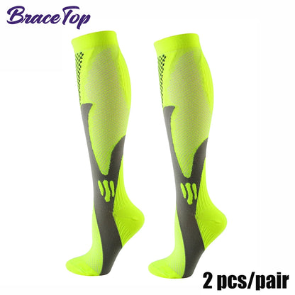 BraceTop 1 Pair Sports Stockings Compression Golf Sport Socks Medical Nursing Stockings Prevent Varicose Veins Socks Rugby Socks