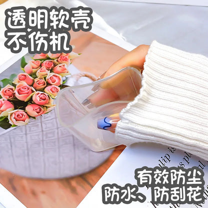 Cute Smile Case For Apple iphone 18W 20W US Charging Head Protective Sleeve Fast Charging Shell Soft Wire Cable Cord Organizers