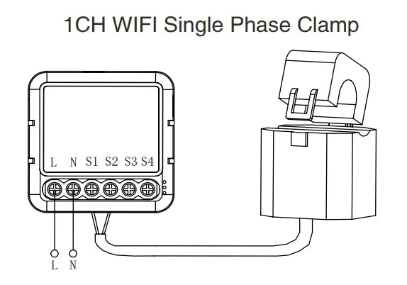Smart Life WIFI Energy Meter Current Sensor Statistician for Electrical Lighting Solar KWH Monitor 100-240V