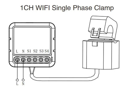 Smart Life WIFI Energy Meter Current Sensor Statistician for Electrical Lighting Solar KWH Monitor 100-240V