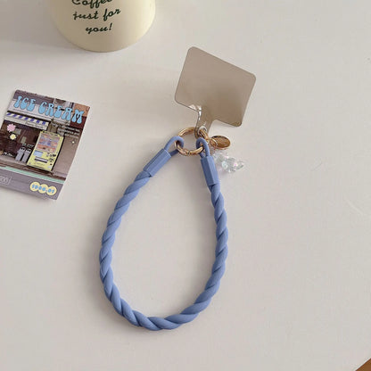 Luminous Bear Silicone Mobile Phone Lanyard Round Soft Ring Mobile Phone Chain Silicone Wrist Anti-loss Mobile Phone Lanyard