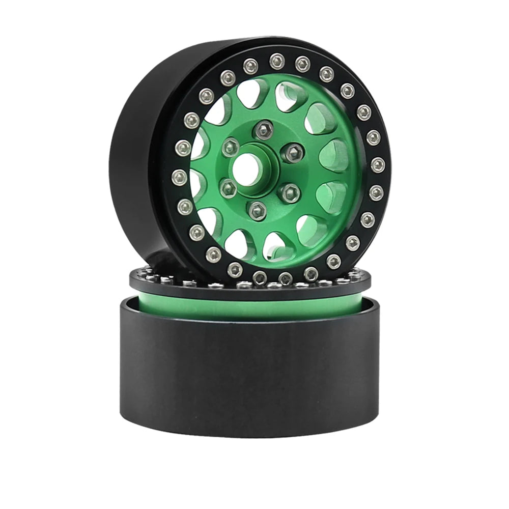 Metal 1.9 Beadlock Wheel Rim Hub for 1/10 Hsp Redcat Rc4wd WRAITH Tamiya Axial SCX10 D90 HPI RC Car Spare Part