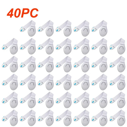 1/10pcs Child Safety Strap Locks No Drilling Cabinet Latches Adhesive Kids Proof for Cupboards Door Window Refrigerator