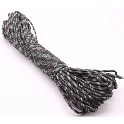 30M Paracord Outdoor Camping, Survival Lanyard, Parachute Rope, Walking Tent Accessories