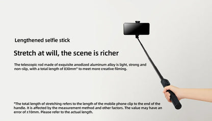 2025New Xiaomi Zoom Stand Selfie Stick 2 Bluetooth Remote Control One-click Zoom Rotate The Phone Holder Multi-functional Tripod