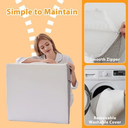 1pc Ultimate Memory Foam Wedge Pillow - Enhanced Sleep Support for Surgery Recovery, Ideal Leg Elevation & Acid Reflux Relief, T