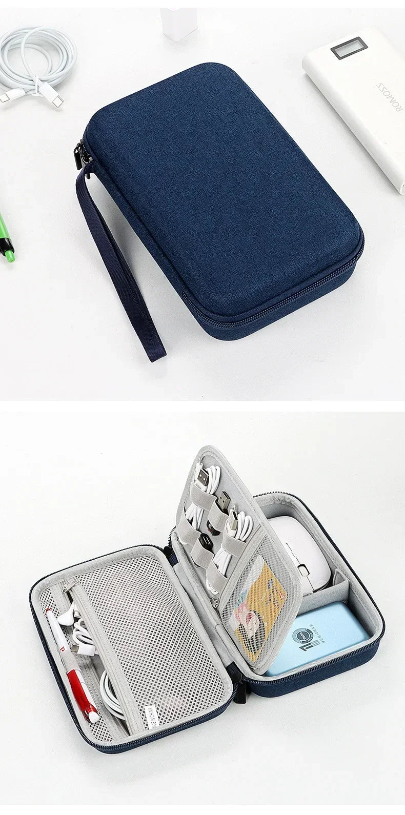 Large Capacity Travel Electronics Accessories Organizer Tablet Hard Disk Cable Portable Storage Bag EVA Airbag Travel Bags