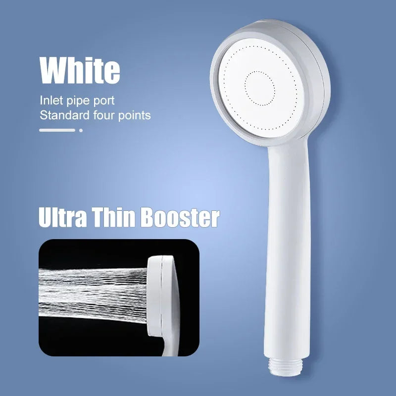 High Pressure Water Saving Rainfall Shower Head Bathroom Accessories ABS Chrome Holder Showerhead  Bathroom Accessories