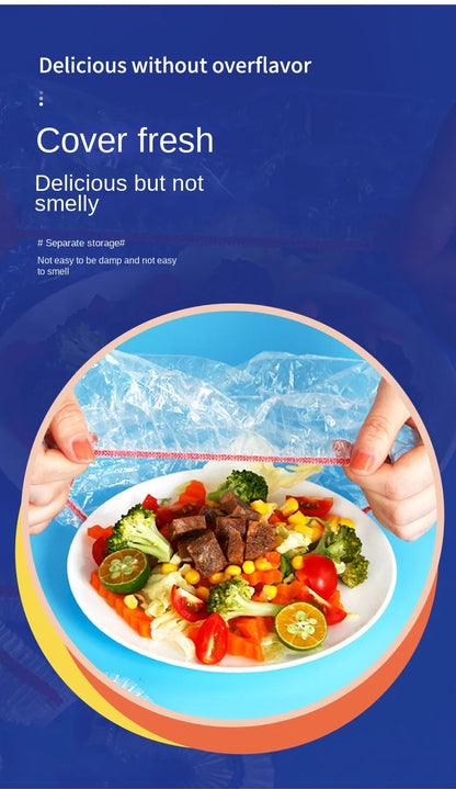 Reusable Food Wrap Storage Covers Bags For Bowl Elastic Plate Silicone Lid Cover Kitchen Fruit Plastic Fresh-Keeping Seal