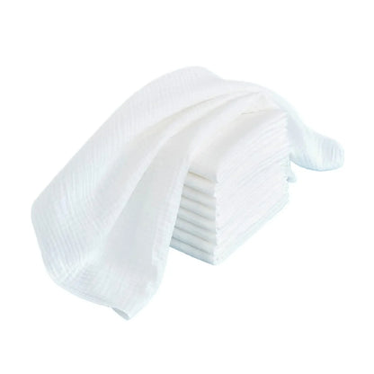 10PCS Baby Gauze Diapers 100% Cotton Baby Nappy for Newborn Changing 43x45cm Washable Reusable Double Layer Soft Baby Towels