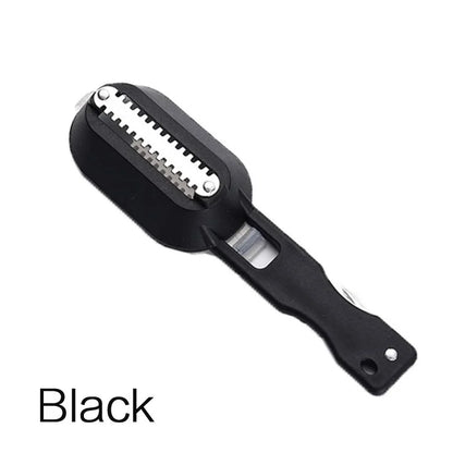 Fish Scale Remover Brush Fishing Scaler Tool Kitchen Cleaning Accessory Fish Skin Scraper Planner Knife for Easy Cooking