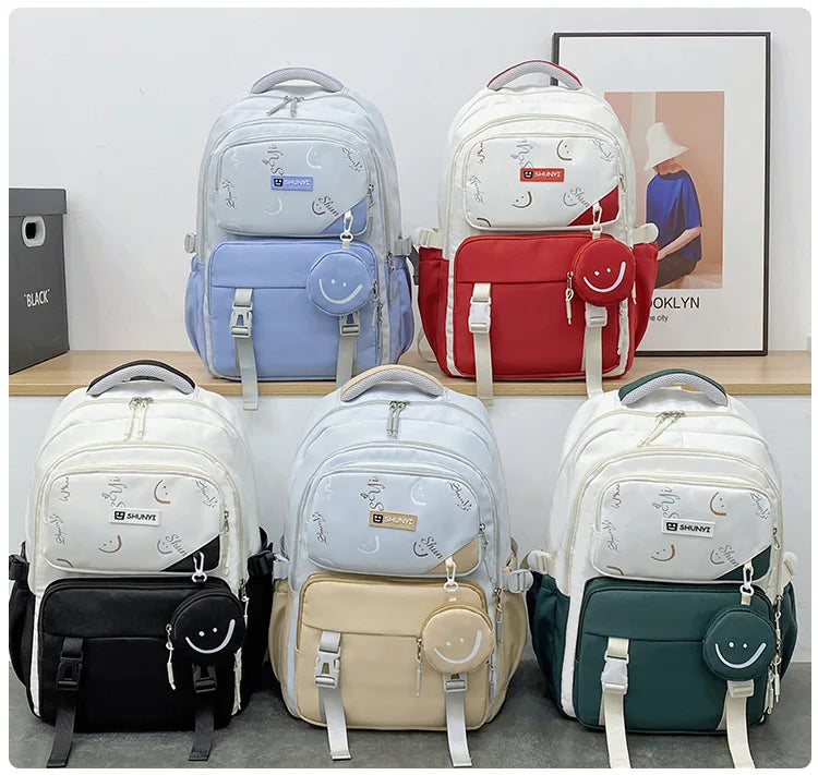 Middle School Student School Backpack School Bags Girls Kids Schoolbag Primary School Backpack Travel Student Book Bag mochilas