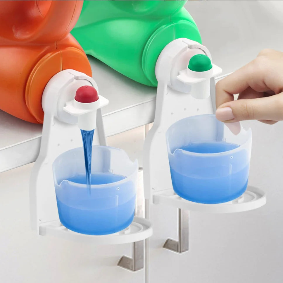 Laundry Detergent Cup Holder Prevents Dripping On a Foldable Stand Laundry Detergent Holder