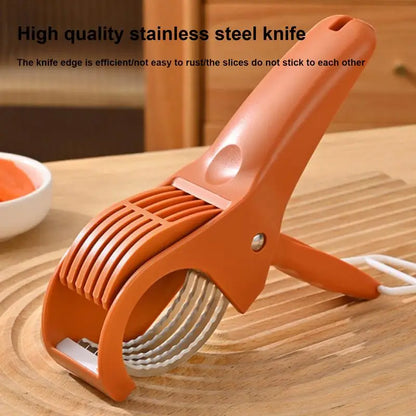 Salad Cutter Chopper Portable Manual Fruit Slicer Creative Vegetable Slicer Kitchen Gadgets Chopping Tool Press Banana Slicer