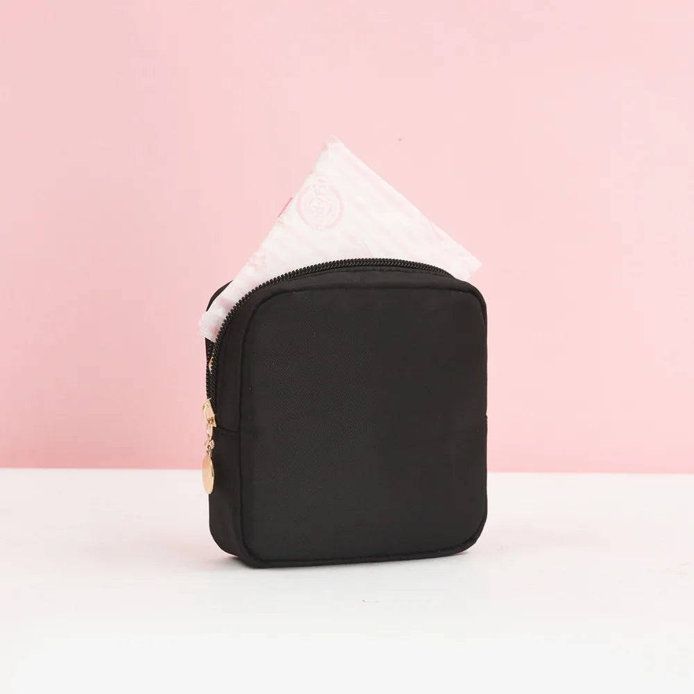 Fashion Multicolor Sanitary Pad Bags Home Organization Portable Pad Pouch Makeup Bags