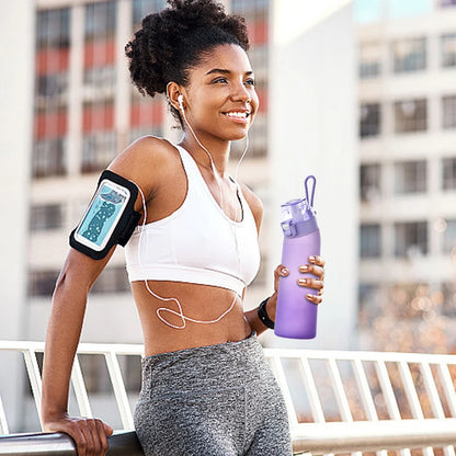 650ML Scent Flavored Water Bottle Leak-Proof with 7 Flavor Pods Air Water Up Bottle Portable for Travel Climbing Hiking