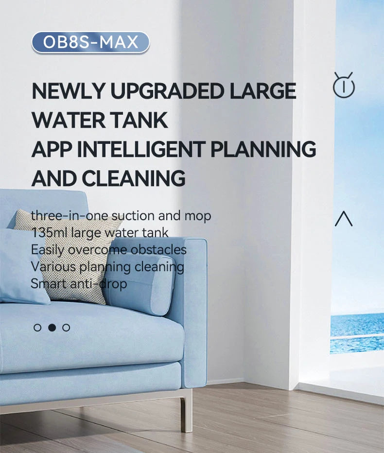 2024 New Automatic Sweeping Robot Vacuum Cleaner APP Control Water Tank Sweep And Wet Mopping Vacuum Clean Intelligent Robot