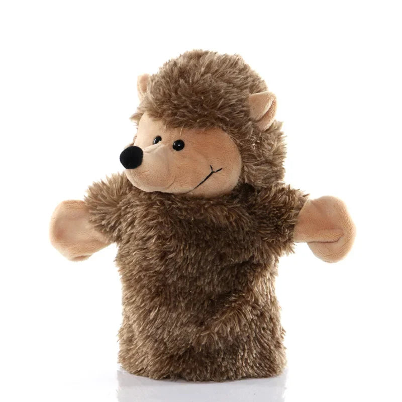 Stuffed Plush Animals Toys Hand Finger Story Puppet Kawaii Dolls Educational Baby Toys Lion Elephant Bunny Monkey Children GIft