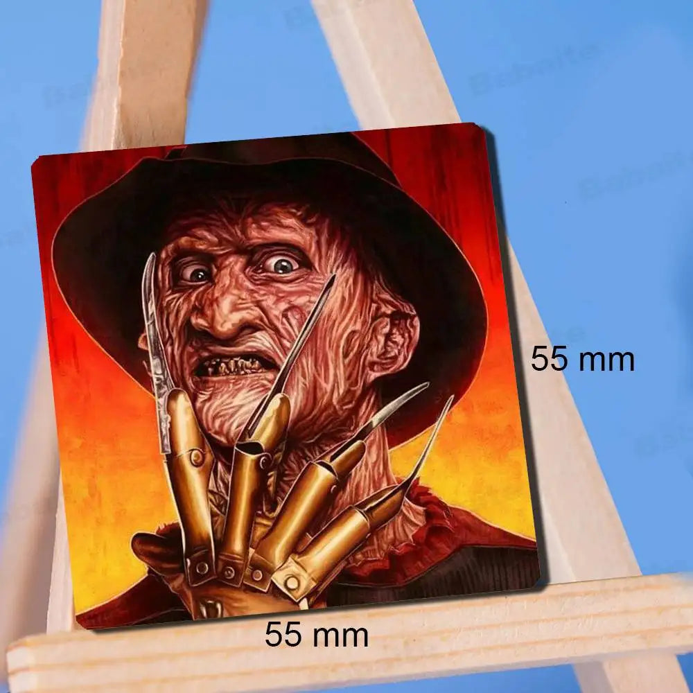 Horror Freddy Krueger Fridge Magnet Photo Personalized For Office Family Kitchen Refrigerator Friends Gift Holiday Decor