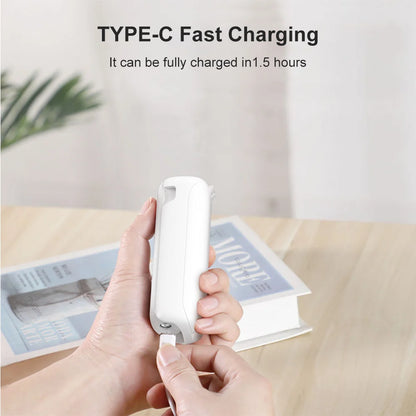 Portable Fan Mini Handheld Fan 3 in 1 Folding Fans 2000mAh USB Rechargeable 3 Speed with Phone Stand and Flashlight for Outdoor