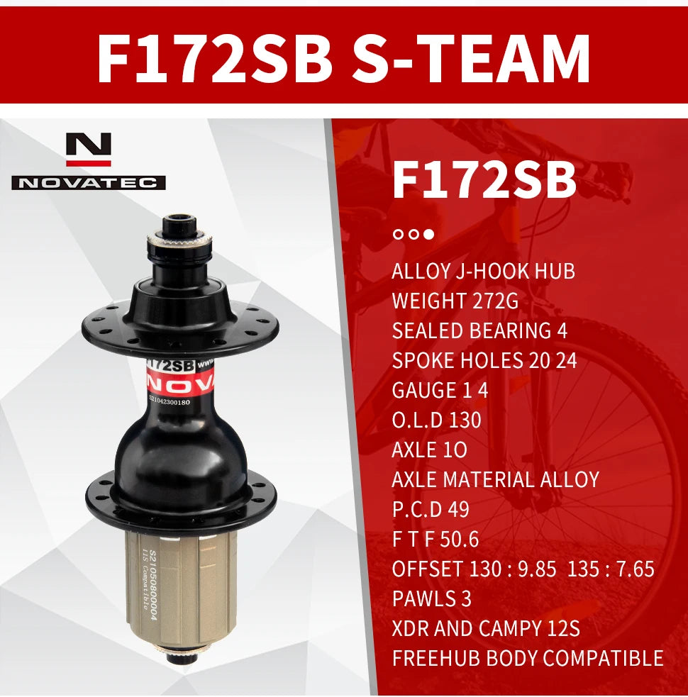 Road Bike Hubs 171/172 SHIMAN0 Hubs Front 20H Rear 24H Quick Release Hubs Compatible with 9/10/11 Speed Bikes