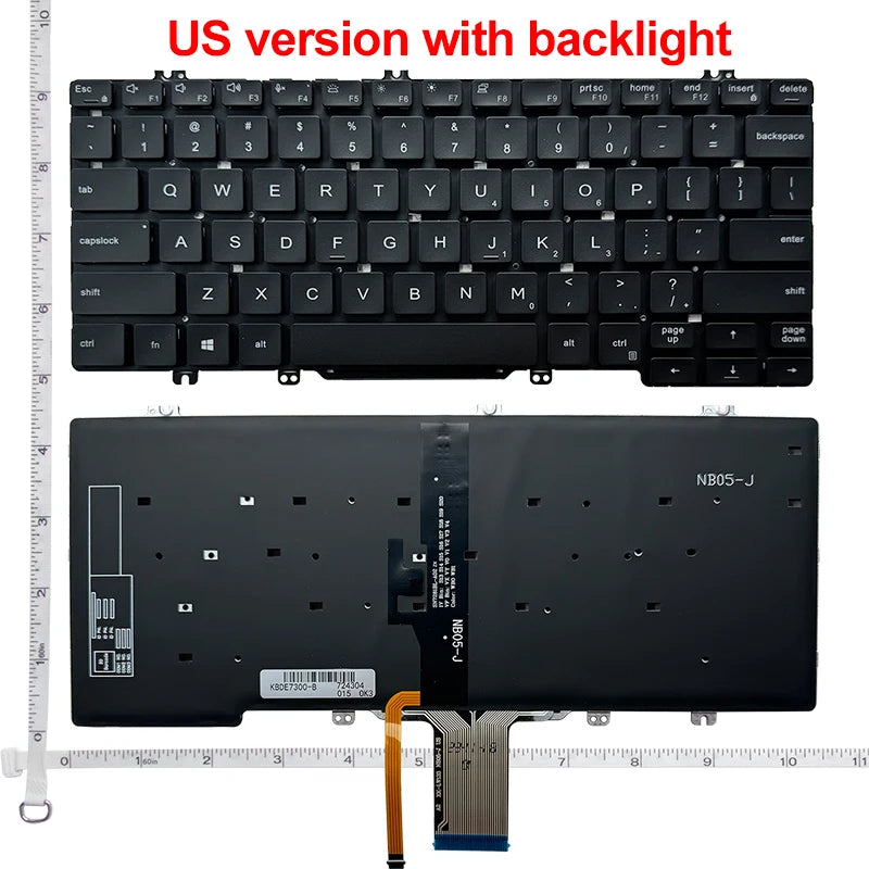 NEW US laptop keyboard For DELL Latitude 3300 5200 5300 7200 7300 3301 7290 5310 7301 E7300 E5300 5300 2-in-1 P97G