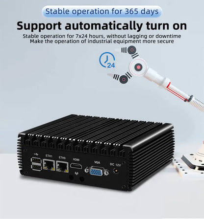 ZHICHUN Mini PC Intel Quad Core I7 Gaming Computer Celeron J4125 PC Desktop Computer PC portable Mini computer