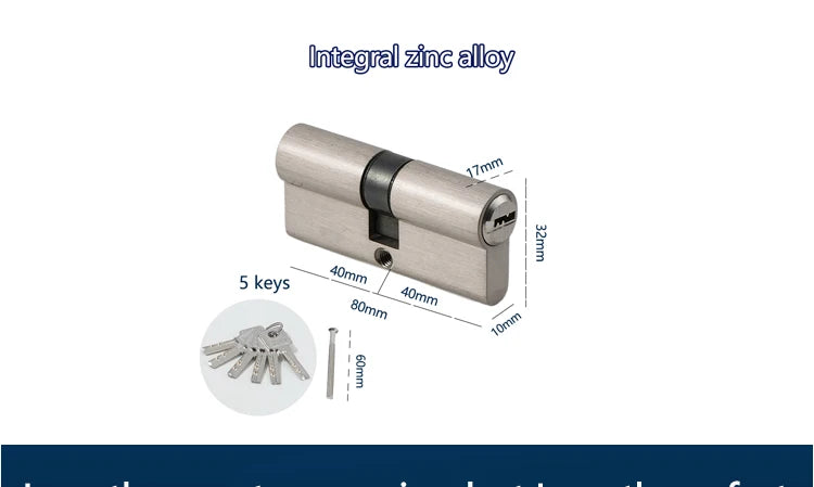 Indoor bedroom doors and windows 60 70 80 mm lock cylinder Smart door locks Electronic lock House door locks