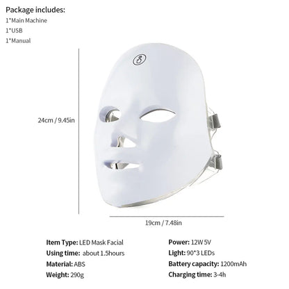 Face Neck Beauty Machine LED Skin Care Tool