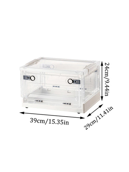 Foldable Book Storage Box, Student Book Box, Dormitory For Book Sorting Box, Transparent Home Storage Box, Book Box