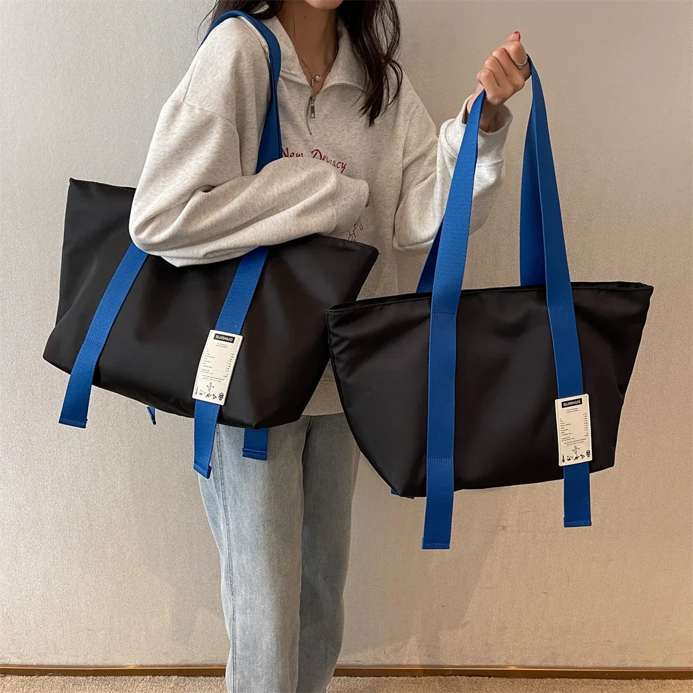 Oversized Tote Bags For Women 2023 Designer Luxury Shoulder Bag Quality Oxford Fabric Multi Pockets Large Capacity Shopper Totes