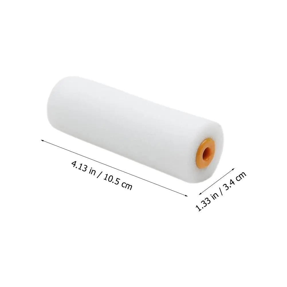 10 pcs 10.5cm Paint Rollers Covers Replacement Paint Rollers Frame Foam Paint Roller Sleeves Painting Brushes Handle