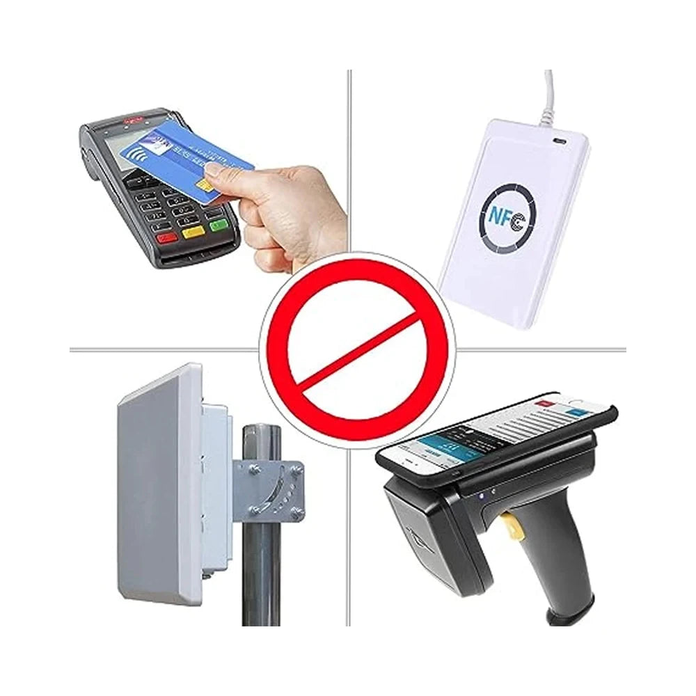 RFID Blocking Card NFC Signal Blocking Security Debit Credit Card Passport Protector Blocker Set Smart Key Tag Token